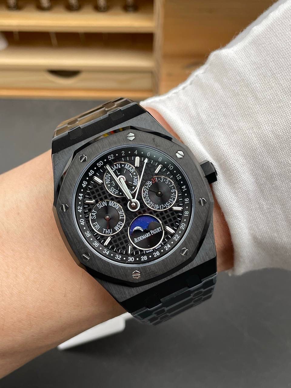 🚀爱彼黑陶瓷26579真月相 皇家橡树/41mm/5134机💯