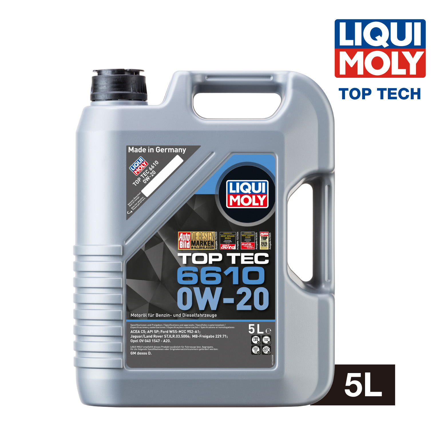 LIQUI MOLY Top Tec 6610 0W-20 (5L) 機油/潤滑油/偈油【原裝行貨】