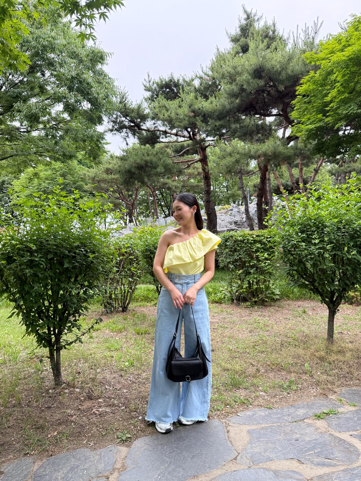 M03 恤衫拼棉兩著ruffle Top