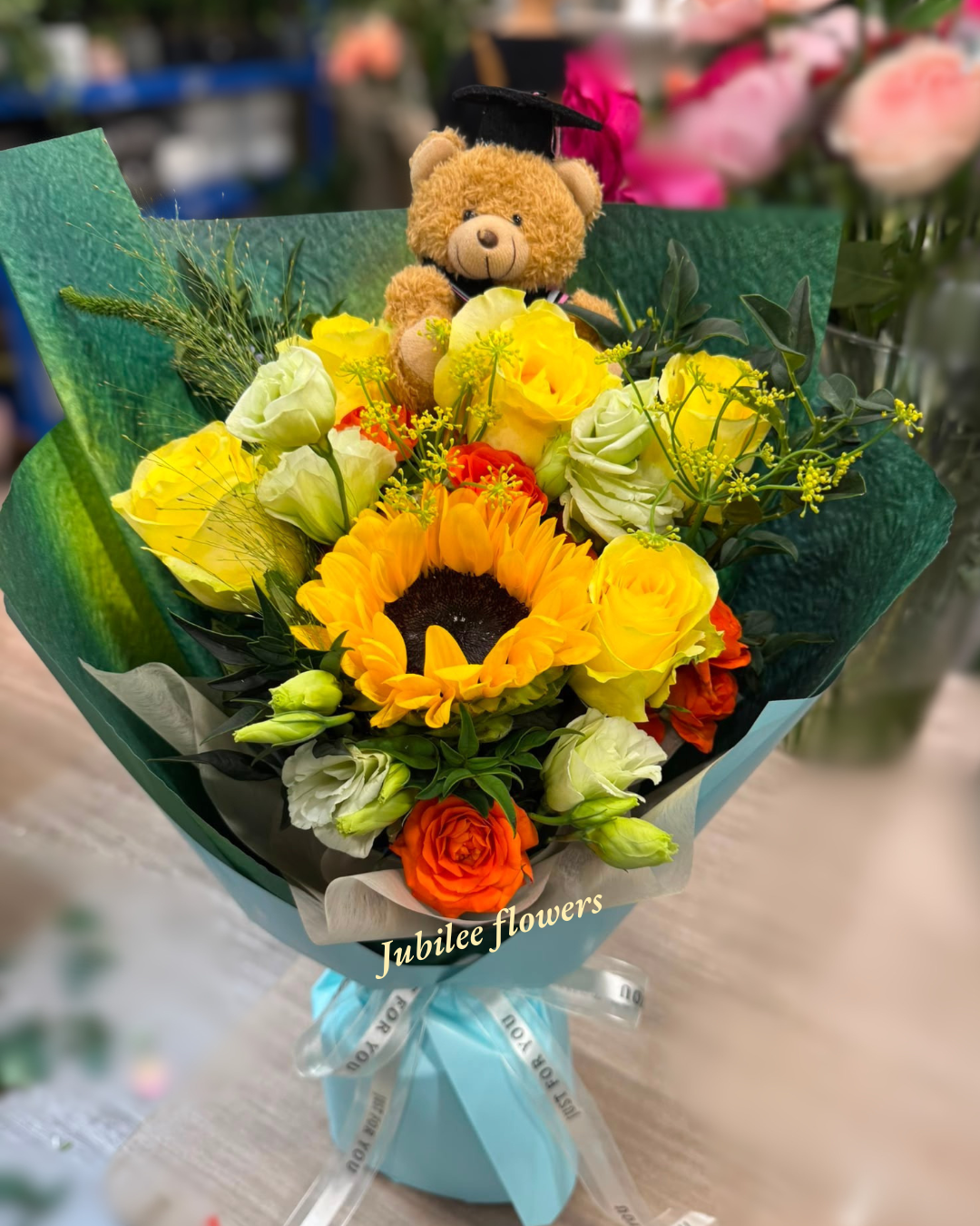 🌻向日葵花束（不包括畢業公仔 ）