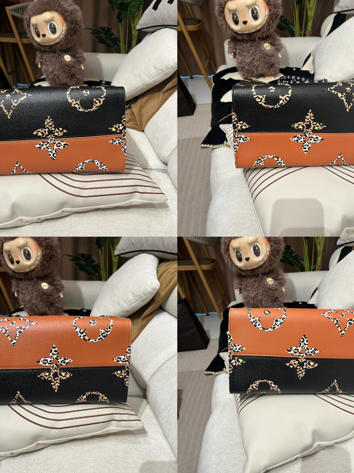 Lv On The Go GM Leopard 2 Way Tote NFC  100%Authentic, 98%New ✅Dust bag