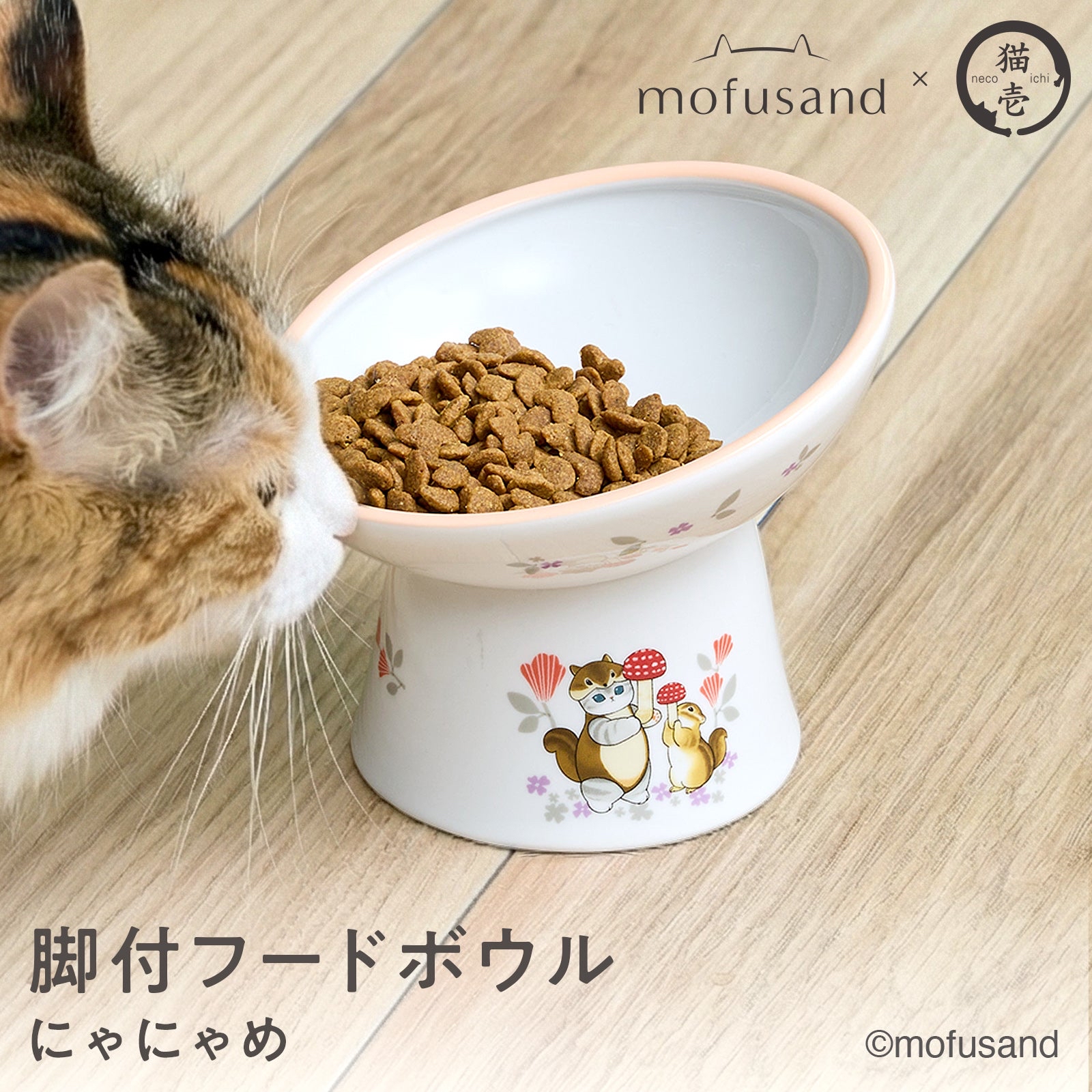 🎀【預訂】mofusand x 貓壱陶瓷斜碗