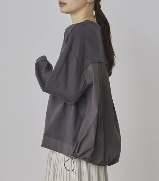 拼接設計上衣 - 2026 流行穿搭  長䄂上衣 春夏時尚穿搭 獨特設計 成人休閒 日常穿搭 易於配搭 日本直送   #JP-I-260024