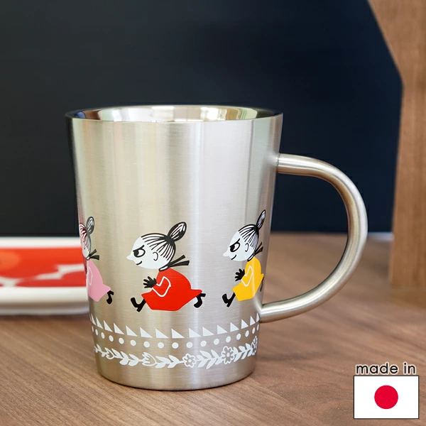 【日本製】Moomin 姆明不鏽鋼雙層保溫杯 - 阿美 (360ml)