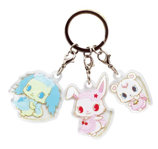 寶石寵物 Jewelpet 3連亞加力匙扣 露比 莎菲 奈娜 #P-SAG0107 [BANDAI] (IN-STOCK) 