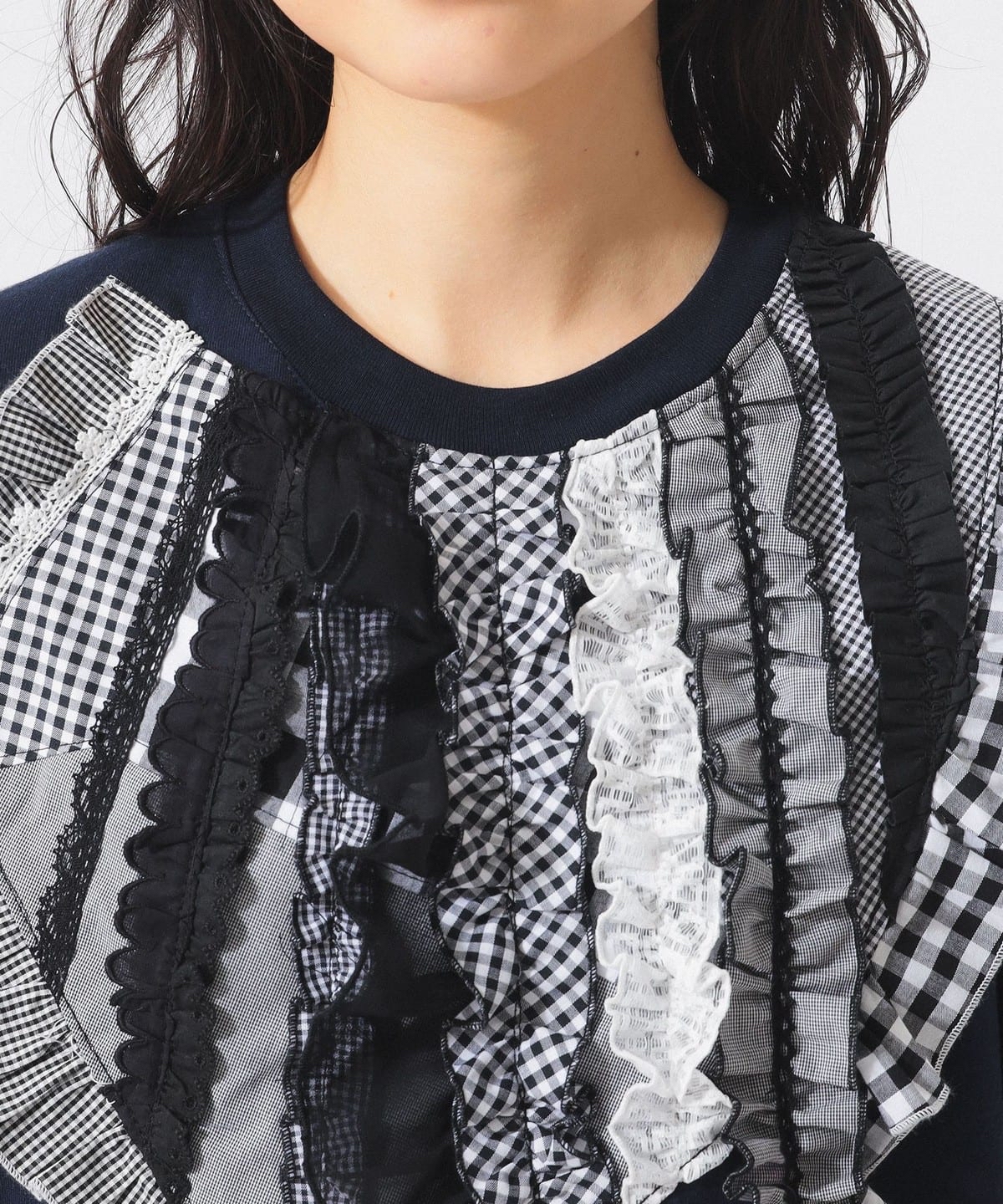 日本製 TORI-TO x BEAMS BOY 拼款衫