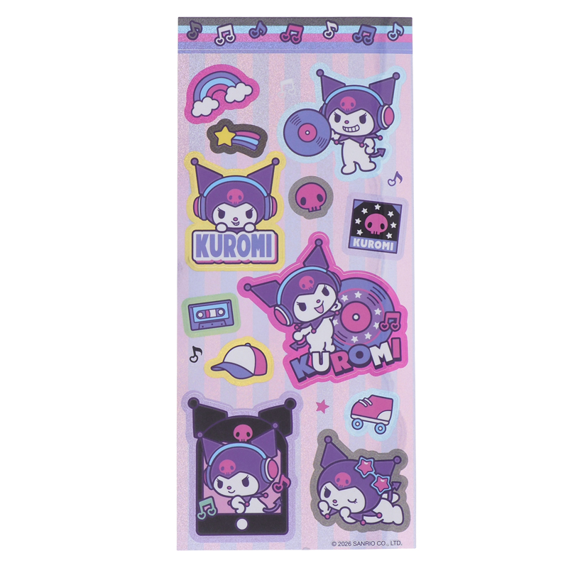 Kuromi Metal Locker w/ Lock, Key & Deco. Sticker直身夾萬