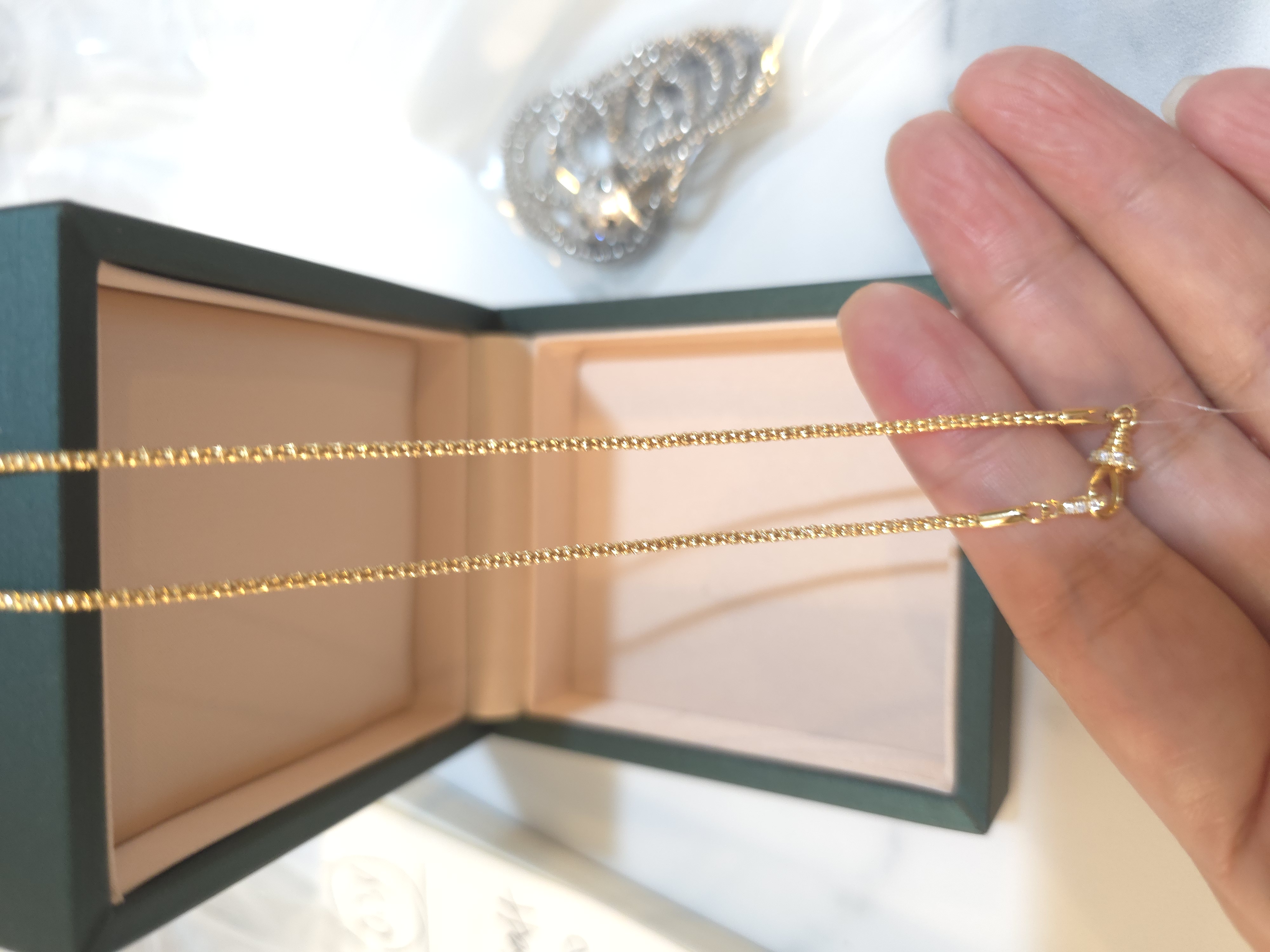 18K培育鑽石項鏈 d0.15 G5.047 S45