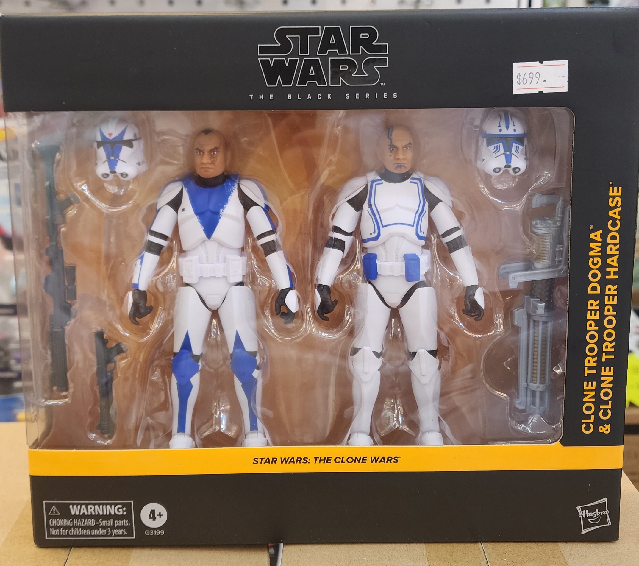 Star War星球大戰 The Black Series 複製人之戰 複製人士兵多格瑪與複製人士兵硬殼 雙人包