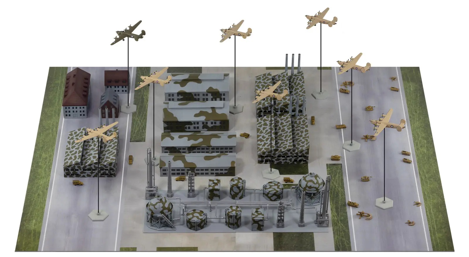 1/700 WWII Proesti Refinery Attack Operation (Operation Tidal Wave)