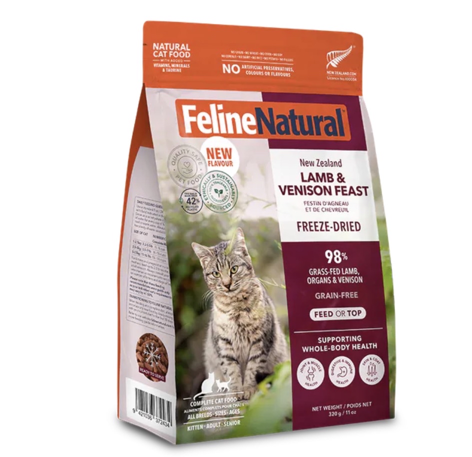Feline Natural - 羊肉鹿肉盛宴貓糧 320G