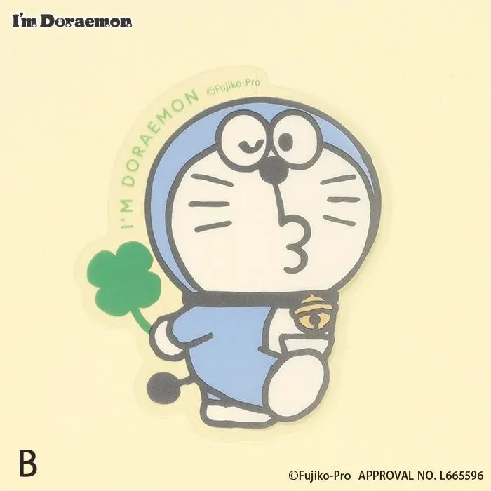 [訂購] 多啦A夢貼紙 手機貼紙 Doraemon文具精品 (日本製)｜四葉草系列