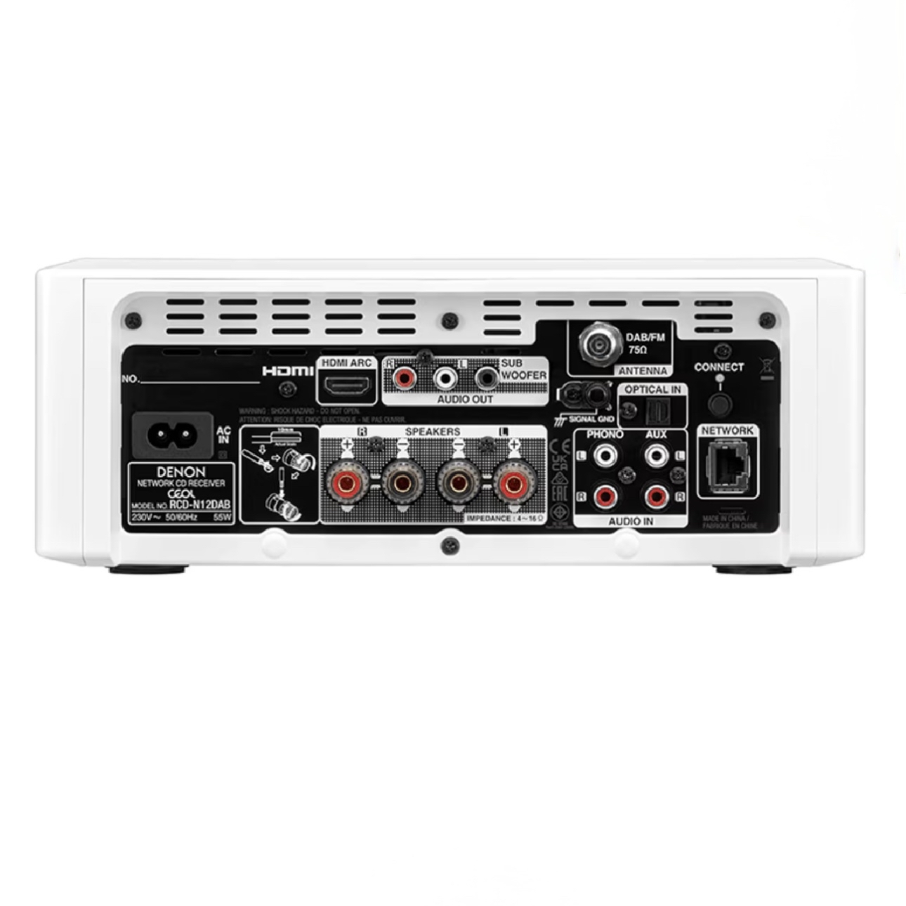 Denon CEOL N-12 Mini all-in-one Hi-Fi system with CD player, radio, Powered by HEOS™