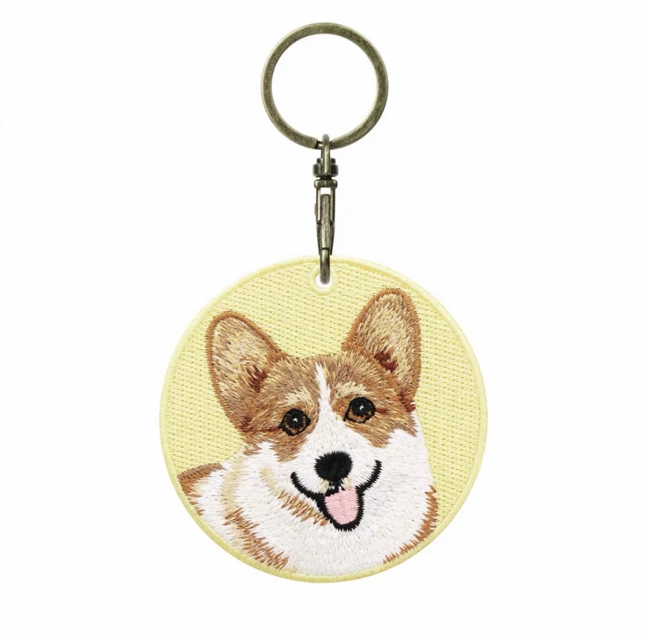 【犬類🦮】雙面刺繡吊飾