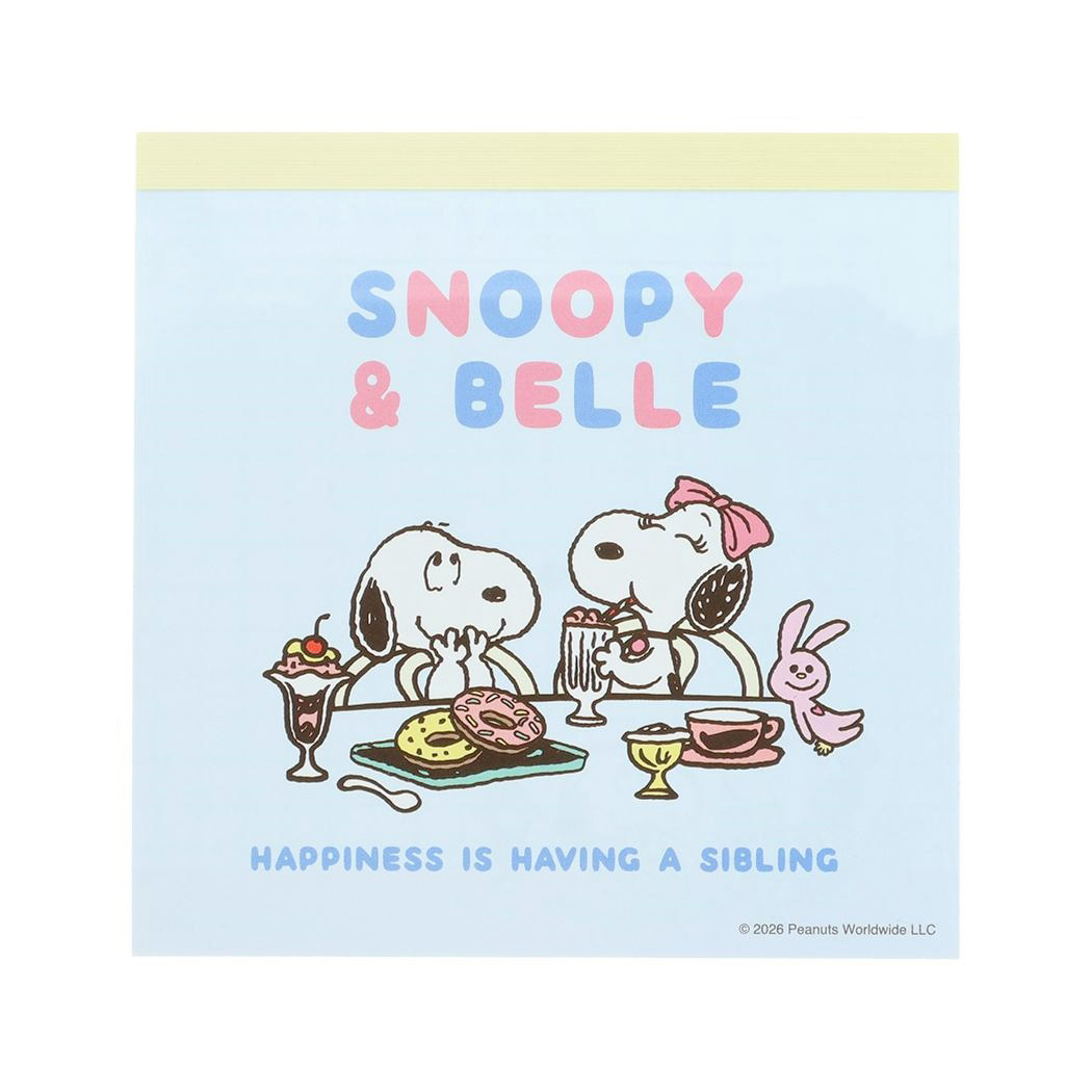 現貨｜Snoopy & Belle 日本製 便條紙 Memo Notepad (S2854600)
