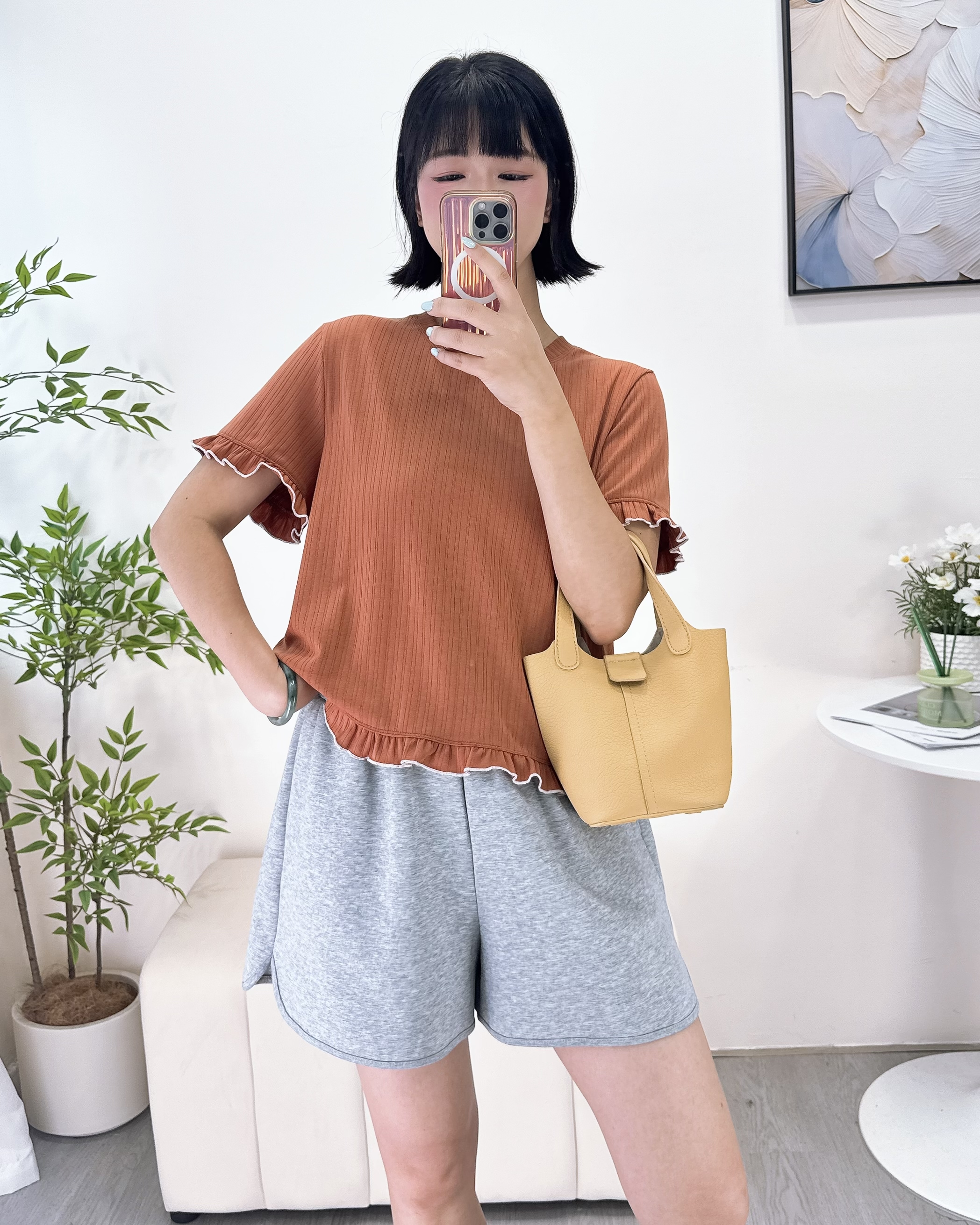 免燙超舒服梭織棉上衣 3色