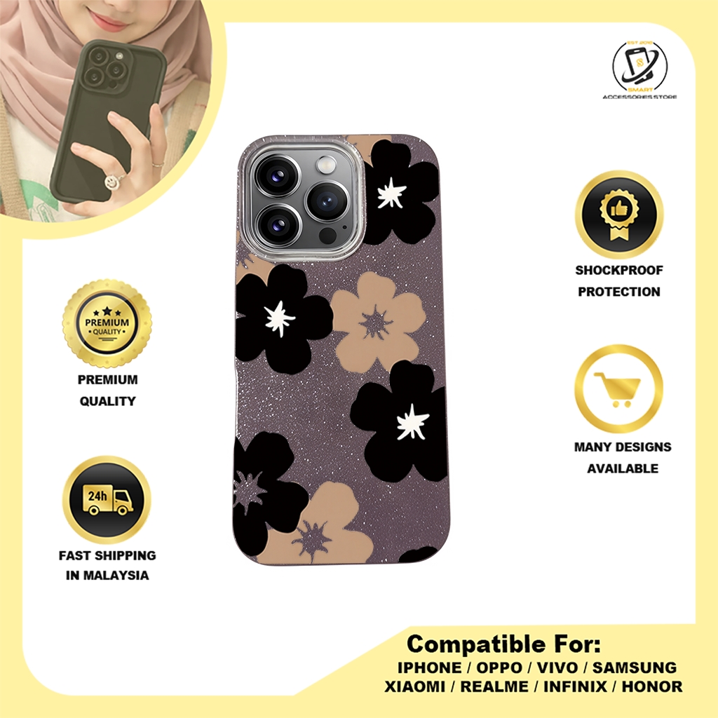 BLING CASE PHONE FOR IPHONE - DESIGN FLOWER A3