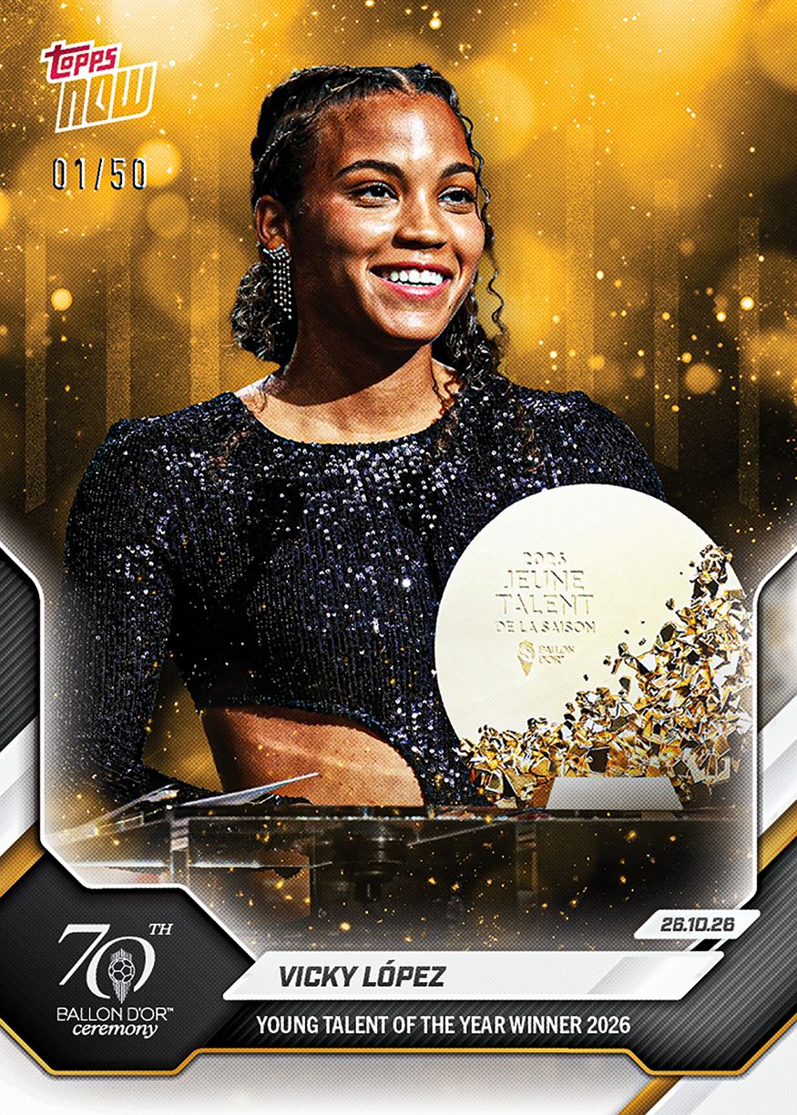 Vicky López - 2026 Ballon d'Or Topps NOW® #3 年度最佳年輕女球員紀念卡【團購】