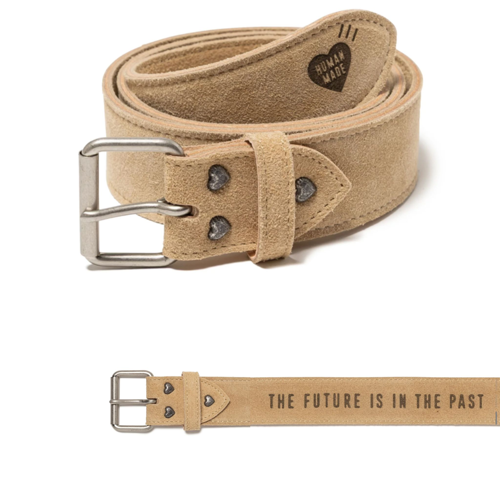 Human made LEATHER BELT Size m 101cm Size L 109cm