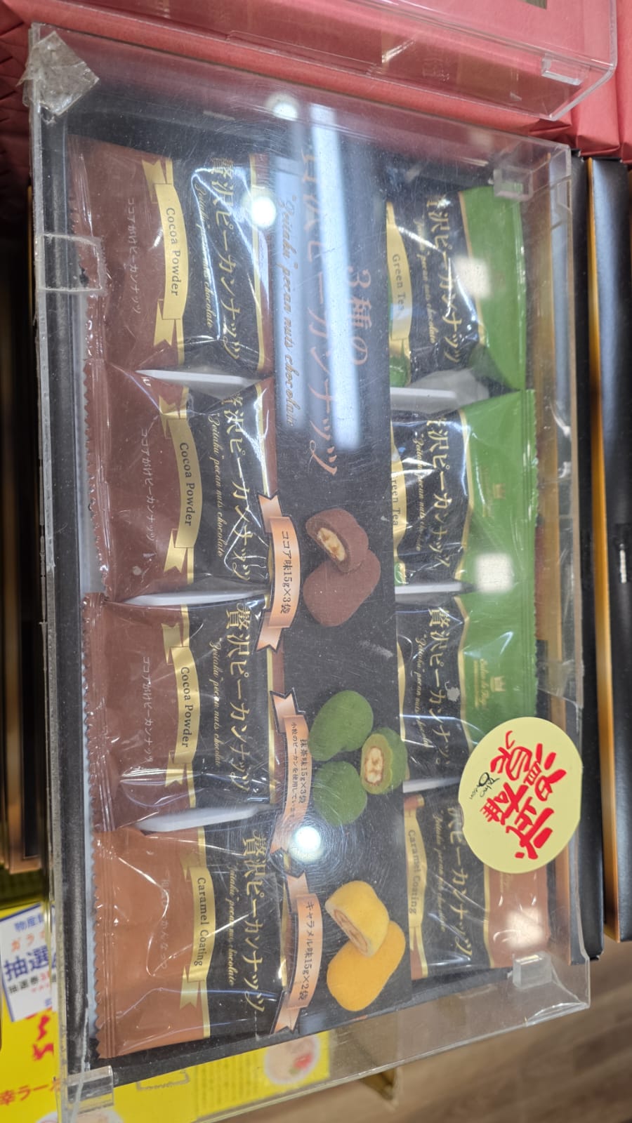 assortment pecan nuts chocolate