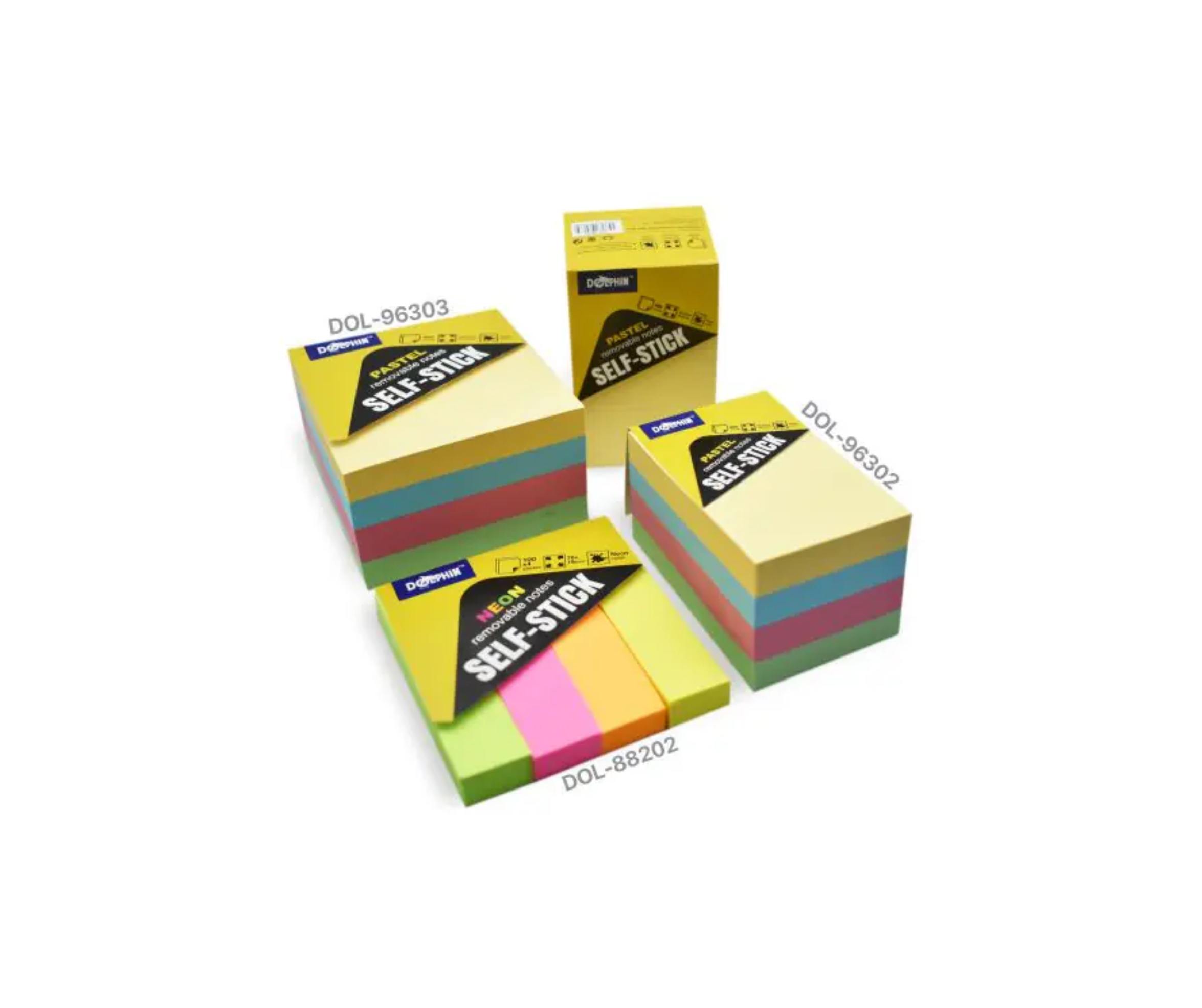 Dolphin/Removable Sticky Note/Nota Melekit/Neon Colour/Pastel Colour (3 Sizes)