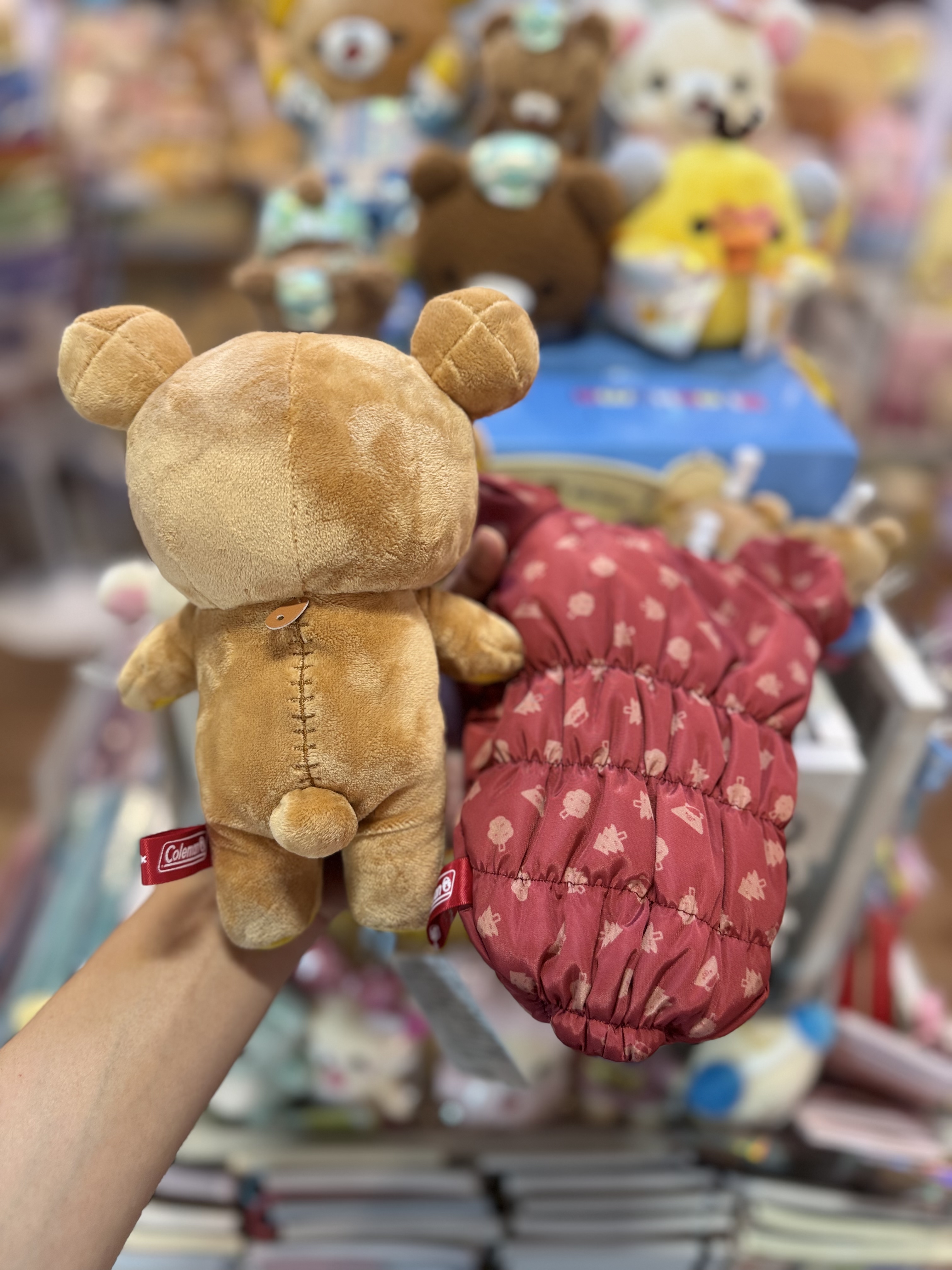 《現貨》全新日本專店限定 rilakkuma  x Coleman 睡袋公仔