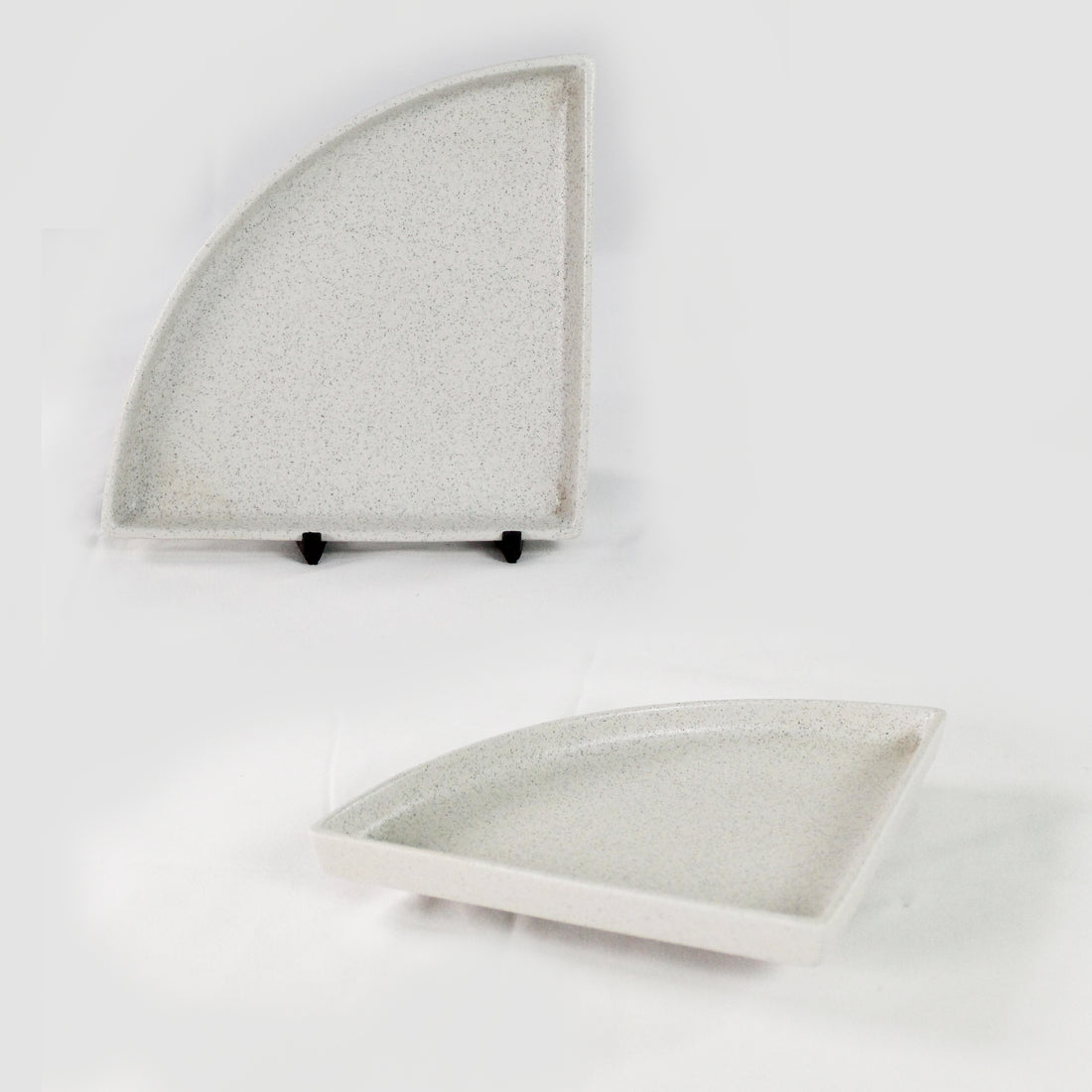 ANELLO TMK01 Series Quarter Side Ceramic Stacking Plate 13cm x 18cm