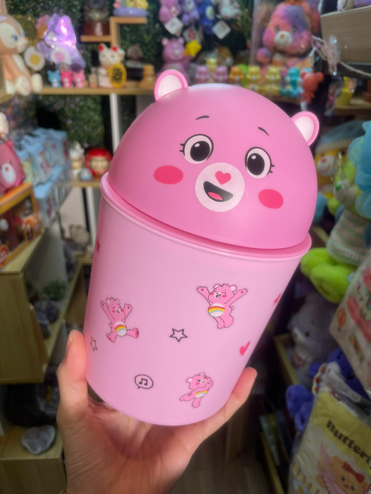 減價品🌈粉紅熊造型垃圾桶🐻