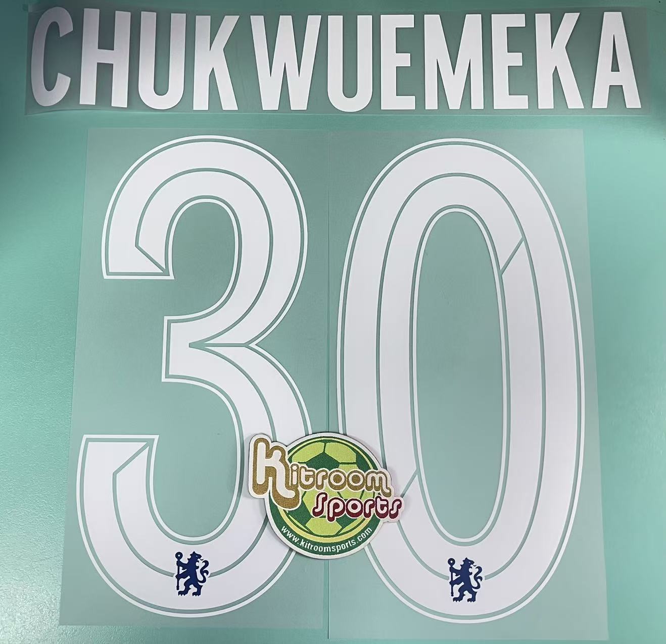 2022-23 Chelsea Home UCL Nameset #30 CHUKWUEMEKA