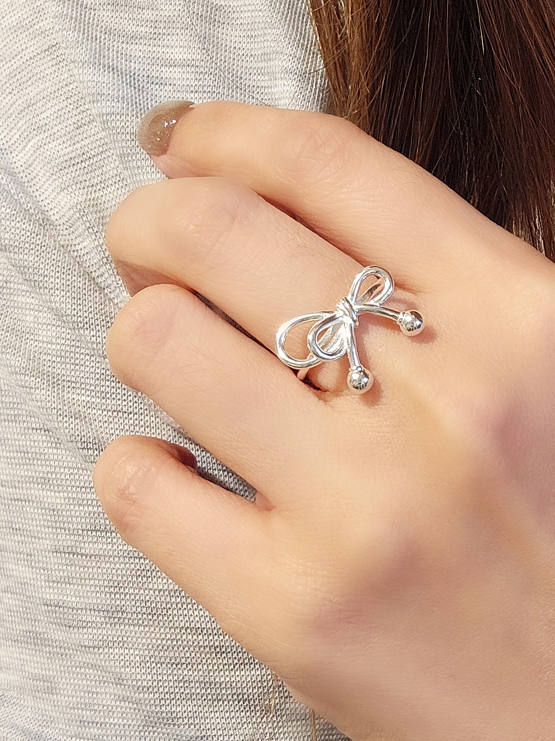 S925 -ER0071 Ribbon Ring