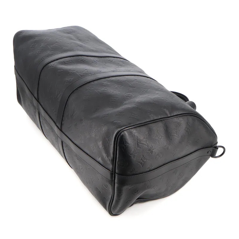 Louis Vuitton Monogram Shadow Keepall 50 Bandouliere Travel Bag