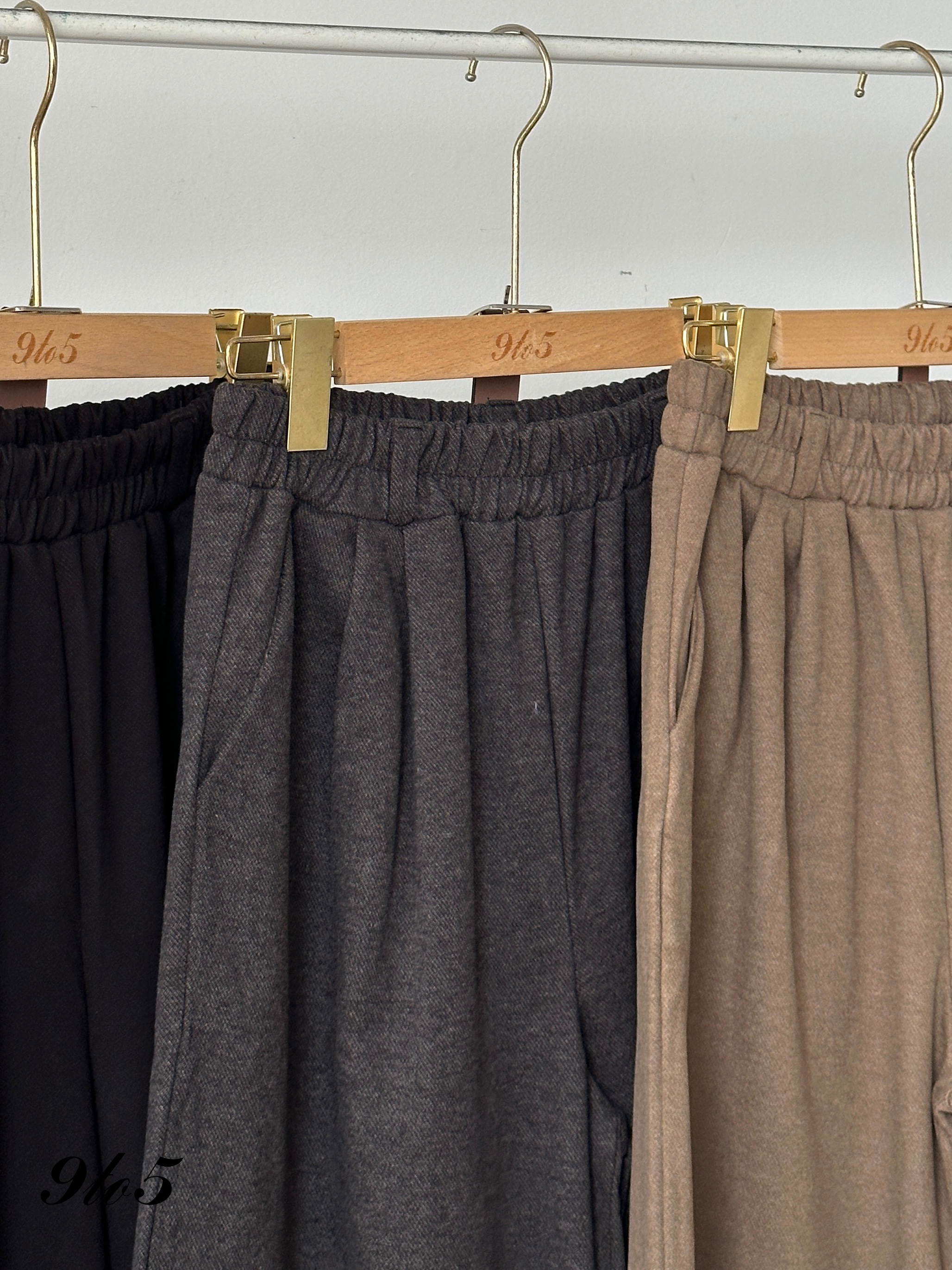S1813 A Line Long Pants - 3 Colors 