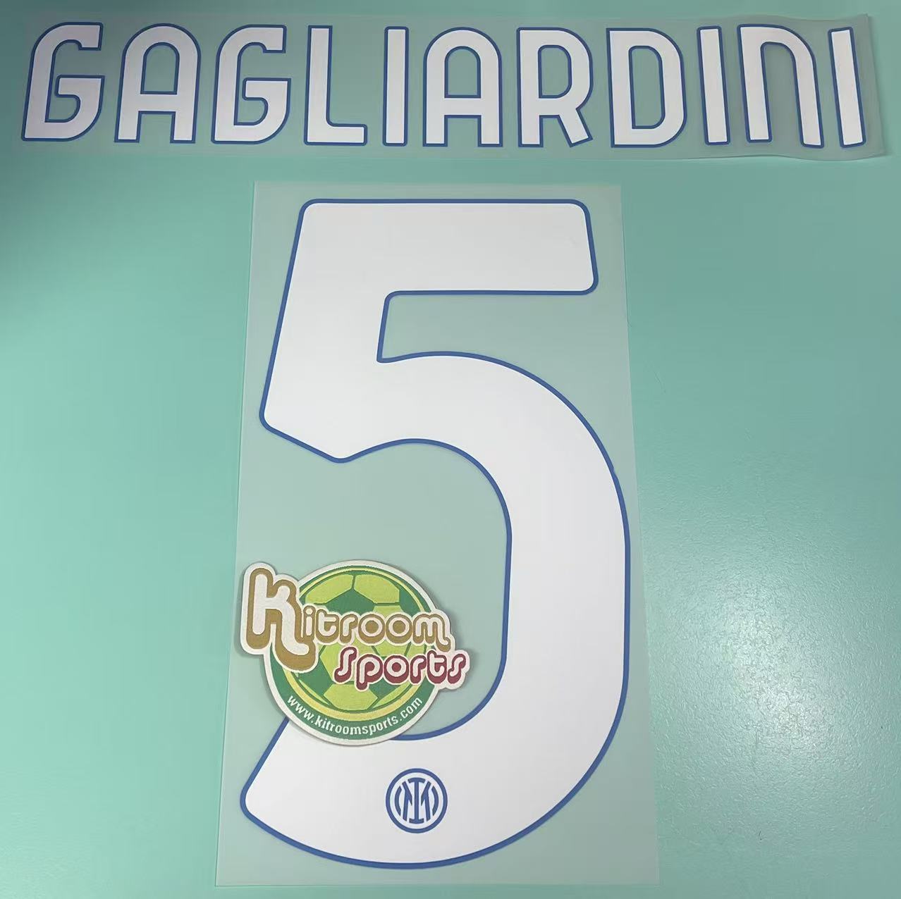 2021-22 Inter Milan Home Nameset #5 GAGLIARDINI