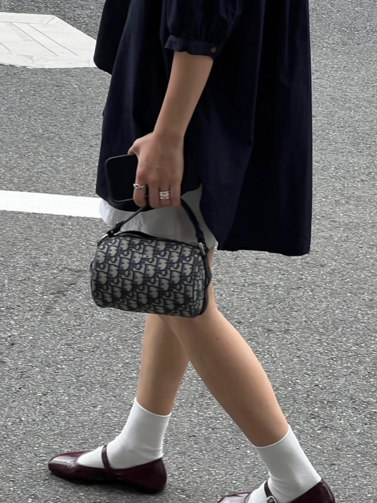 Dior👜 PRE OWNED 🛍️mini roller 老花圖筒包🖤