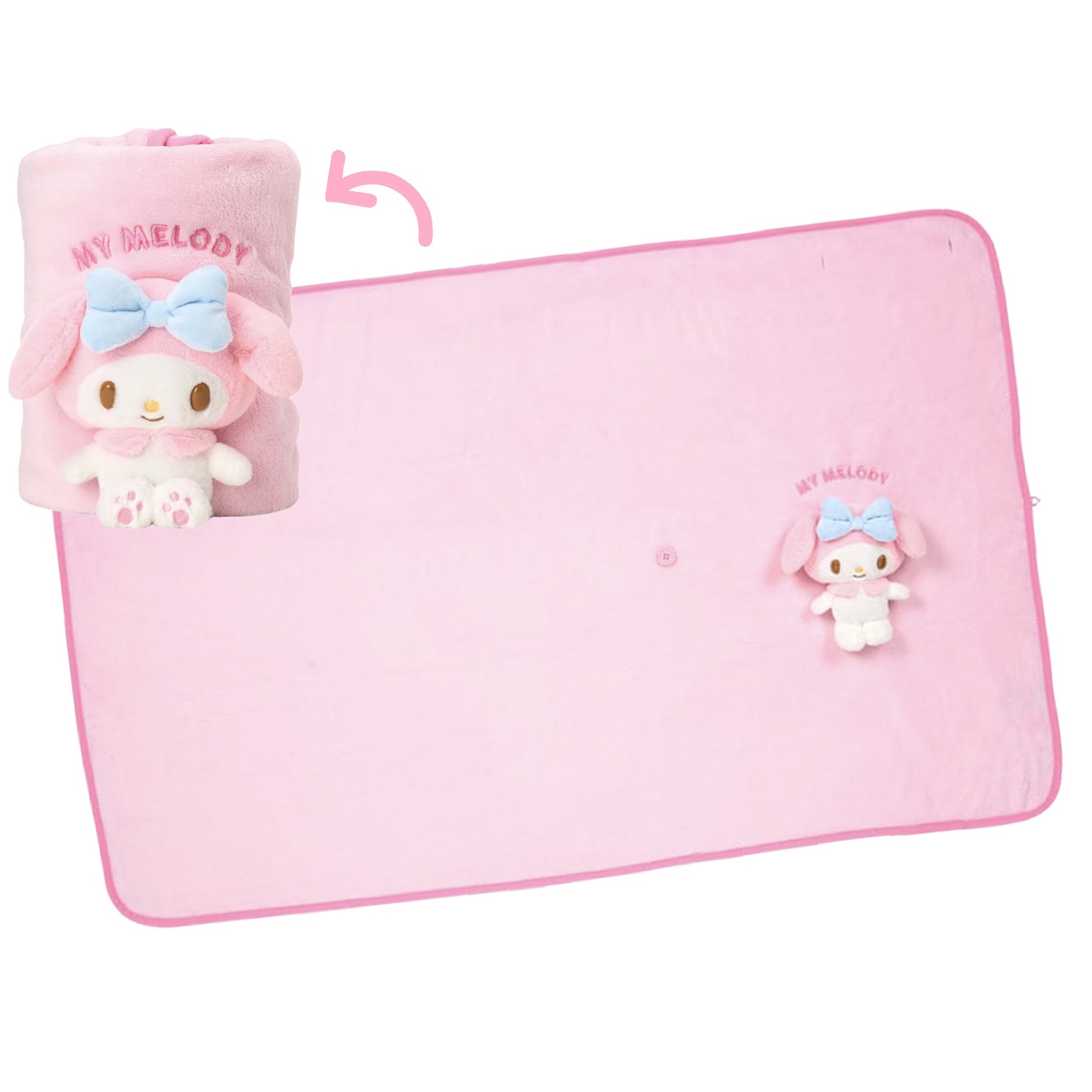 現貨｜Sanrio My Melody 日版 兩用 毛毯 2-WAY Blanket 110x70cm (71516-6)