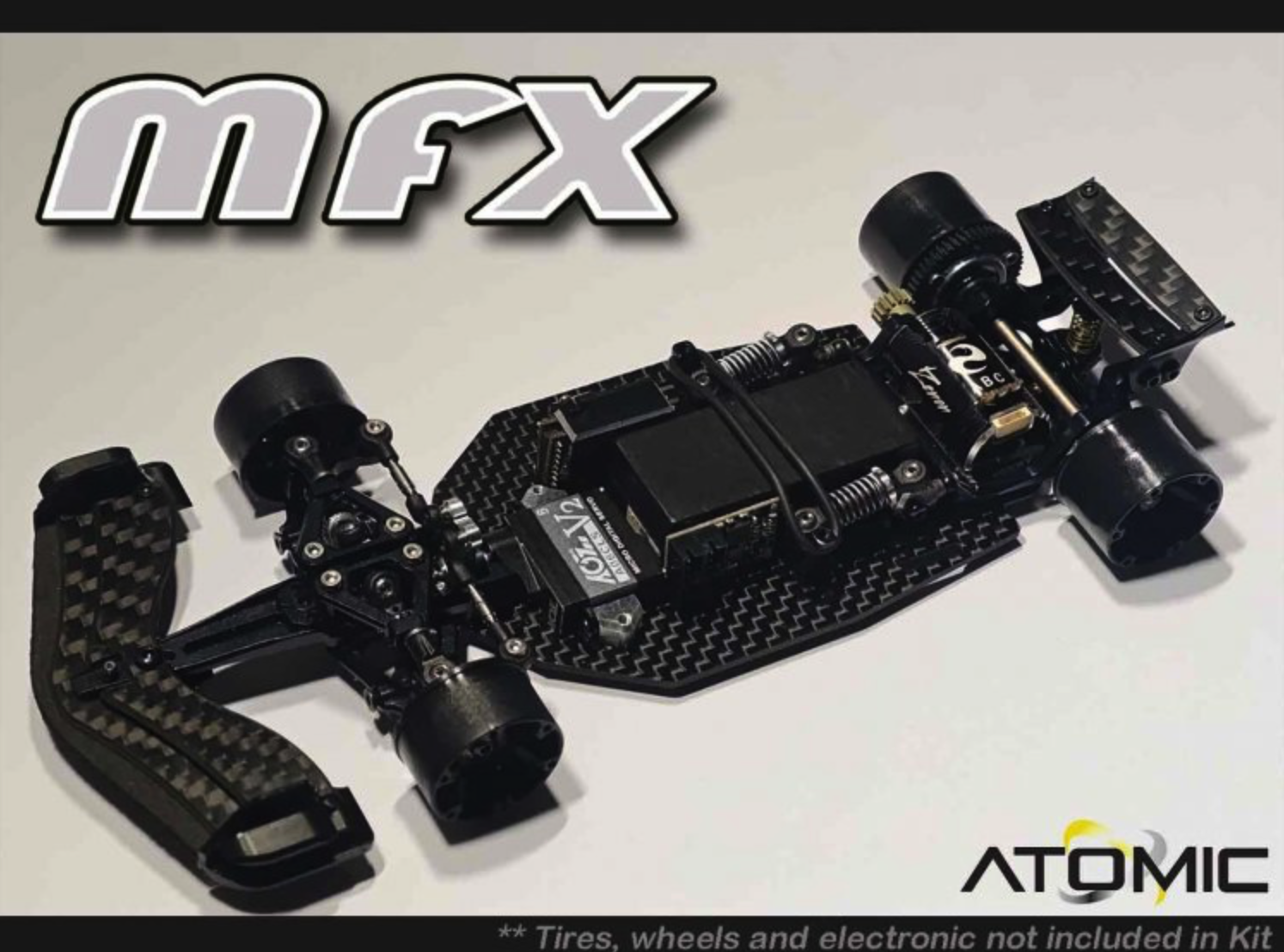 Pre-Order Atomic MFX 1:28 F1 competition chassis kit (w/ lexan body) MFX-KIT