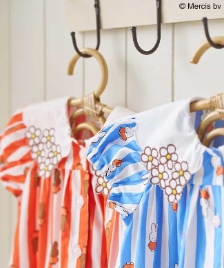 🇯🇵預訂 日本直送🇯🇵Apres les cours x Miffy系列兩色人物滿印條紋翻領連身裙