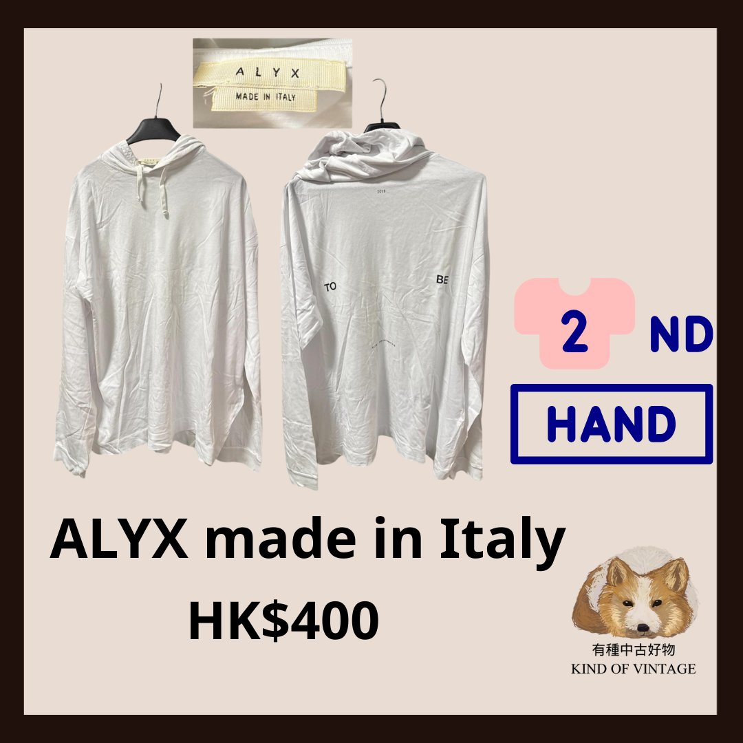 ALYX made in Italy 白色Tee