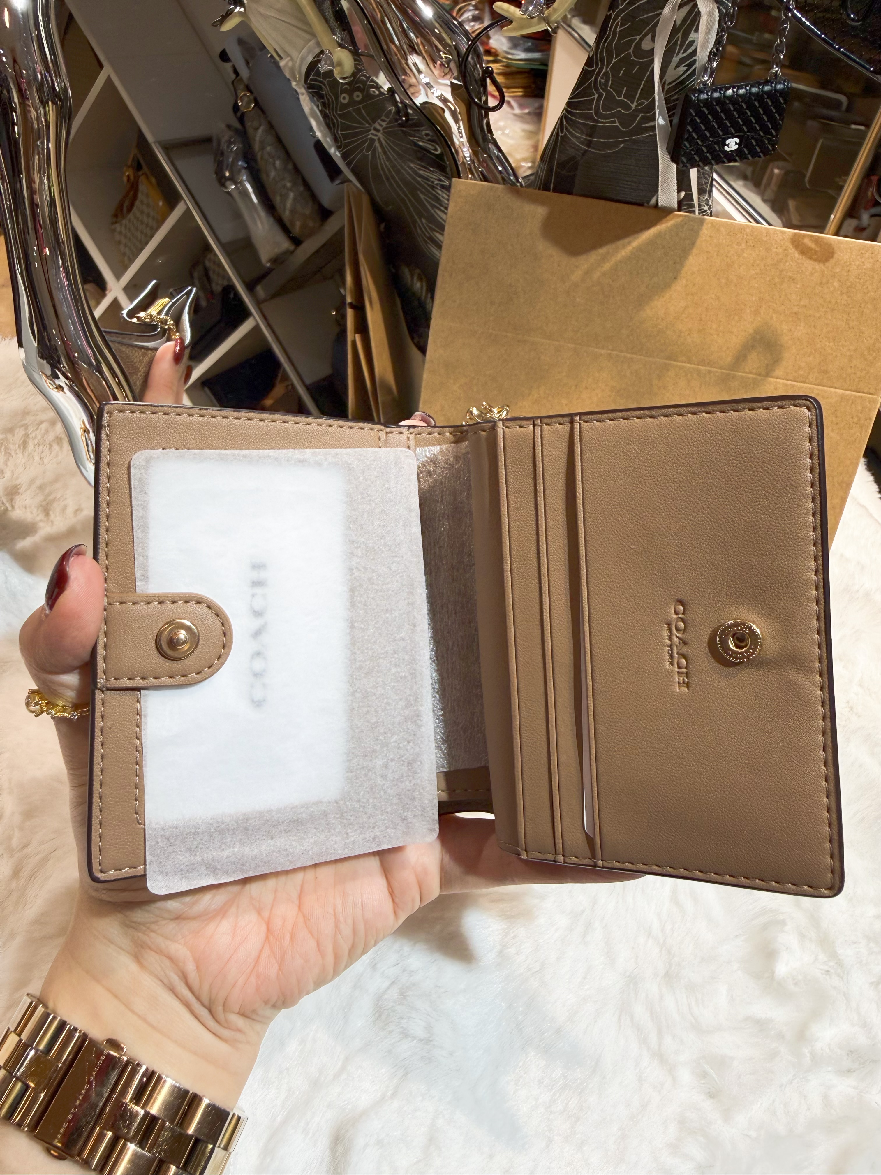 Coach Snap wallet Logo/m