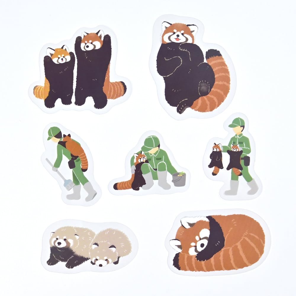 現貨｜ZOOm in Animals 小熊貓 日版 Die-Cut 透明貼紙 (5424123)