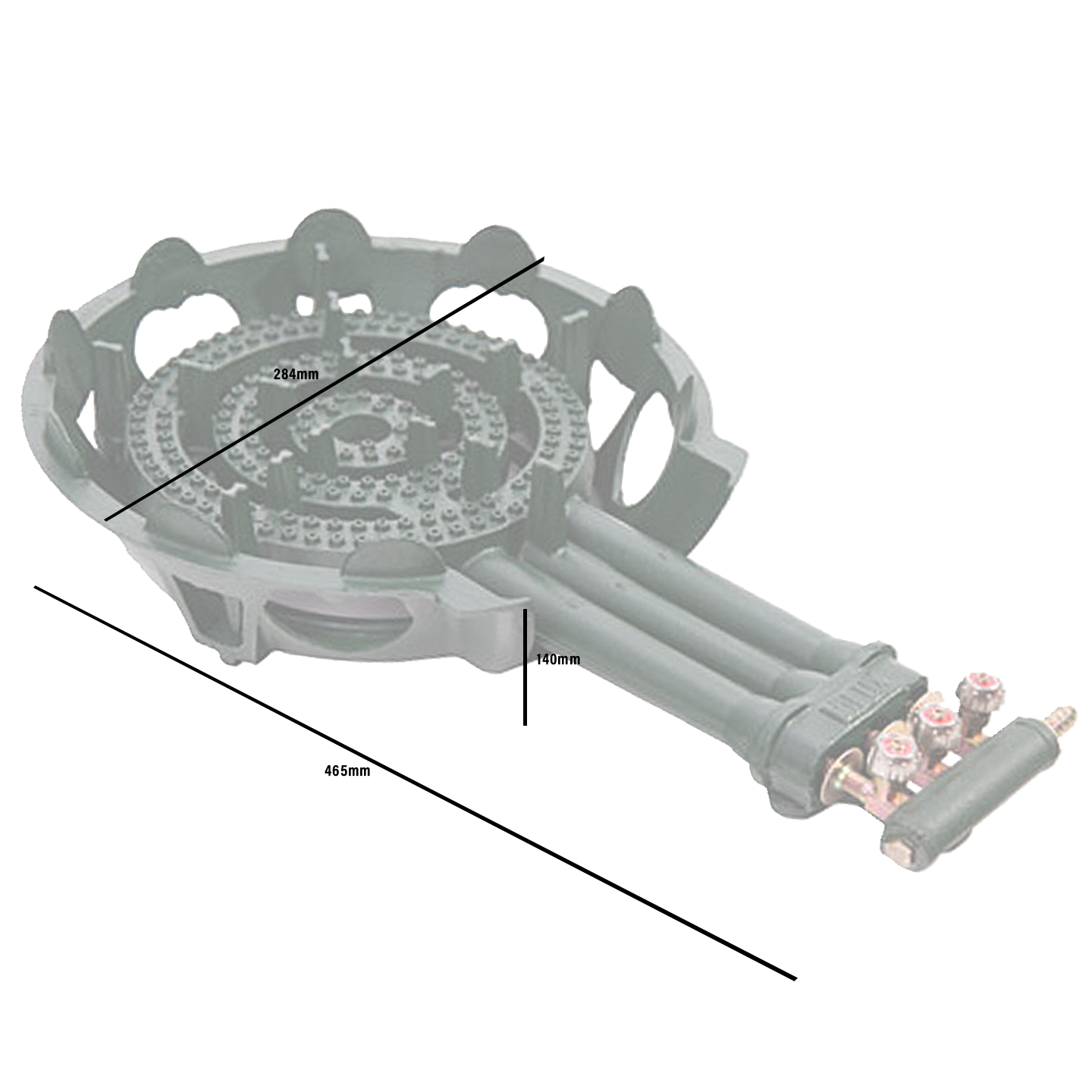 Milux Low Pressure Cast Iron Gas Cooker (C-40)