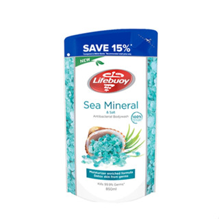 (VALUE PACK) Lifebuoy Body wash Anti Bacteria / Refill Pack 800 ml - SEA SALT