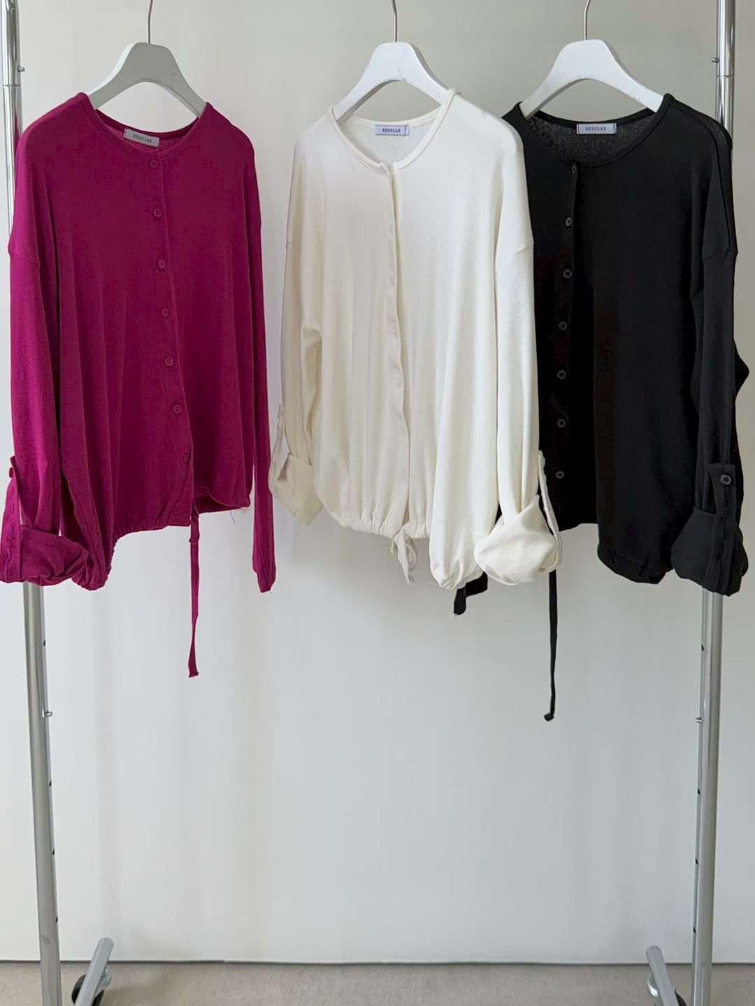 Mid-sleeve cardigan