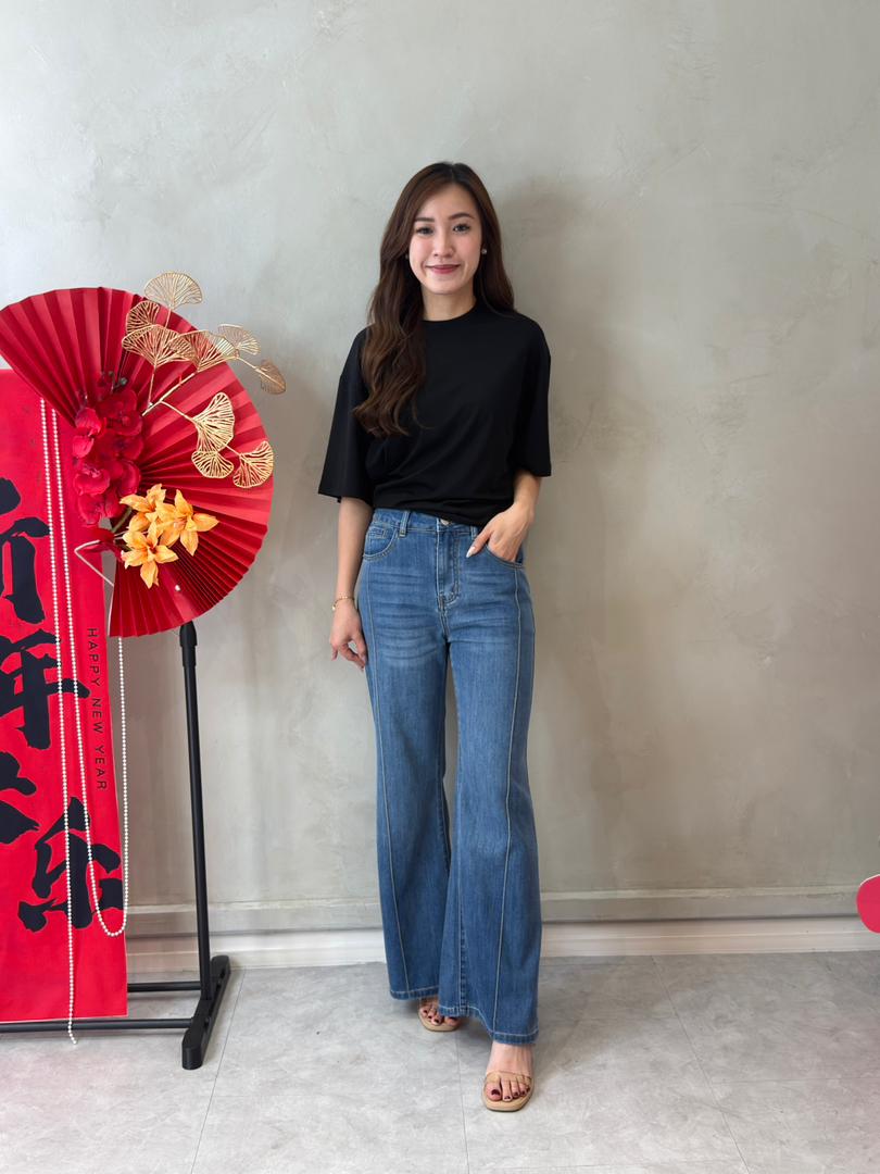 A-JP739138 Bell Cut Denim Pant