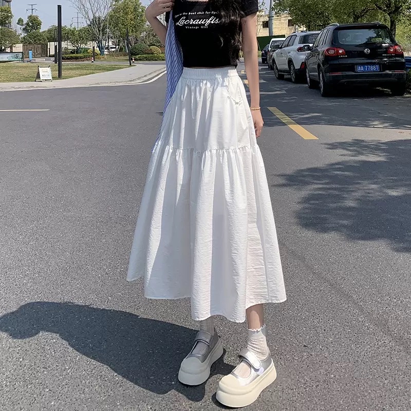 山本半身裙 遮胯A字裙