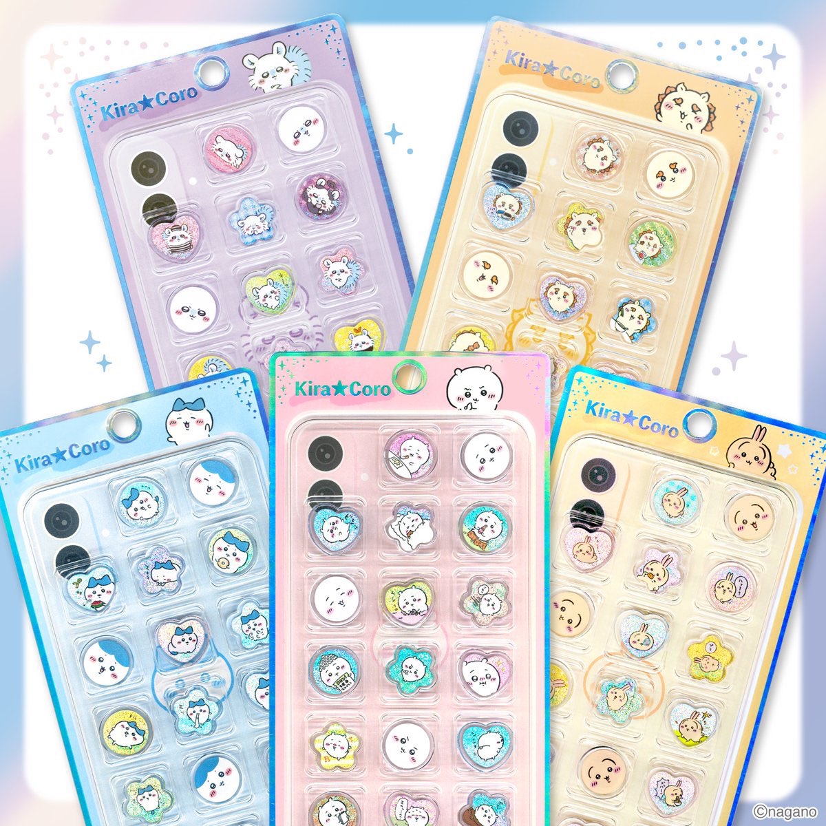 四月連線貨品 - 日本CHIIKAWA 玻璃珠貼紙