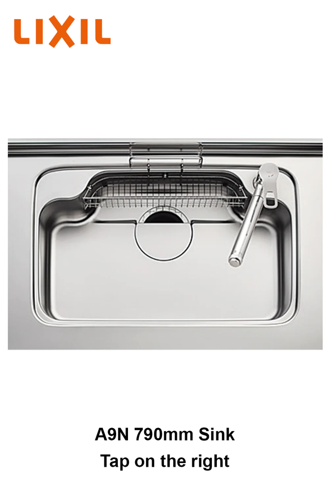 日本LIXIL A9N 靜音不鏽鋼廚房鋅盆- 日本製造| 寶光建材潔具公司Po