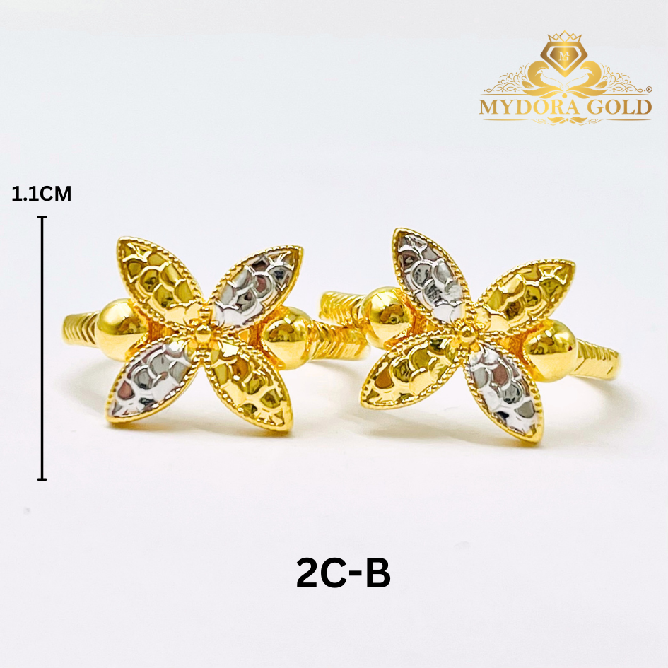 MYDORA Cincin Bunga Marissa (5G) l EMAS 916/22K