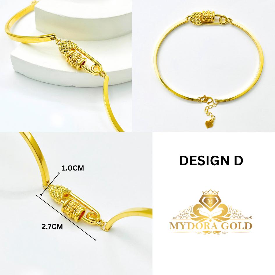 MYDORA Gelang Fashion Safety Pin Series l EMAS 916/22K