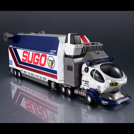 (預訂訂金 $300) (總價 $895) MegaHouse C.F.C. -HE- DX Cyber​​ Formula Collection -Heritage Edition- Sugolegerd 10V5000 & Super Asurada 01 Circuit Mode CFC -HE- DX 新世紀GPX 高智能方程式 菅生車隊運輸維修車 10V5000 & 超級雷神 01 Circuit Mode 套裝 (行版)